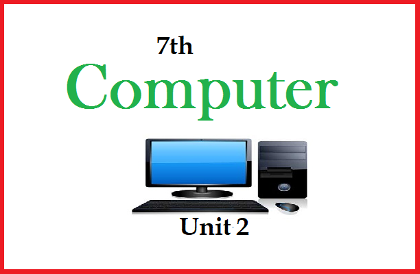 Computer Notes 7th Class Unit No.2 - قومی زبان